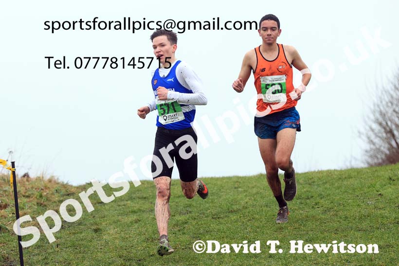 Mens under-20s 2023 North Eastern Cross Country Champs., Temple Park, South Shields. Photo: David T. Hewitson/Sports for All Pics